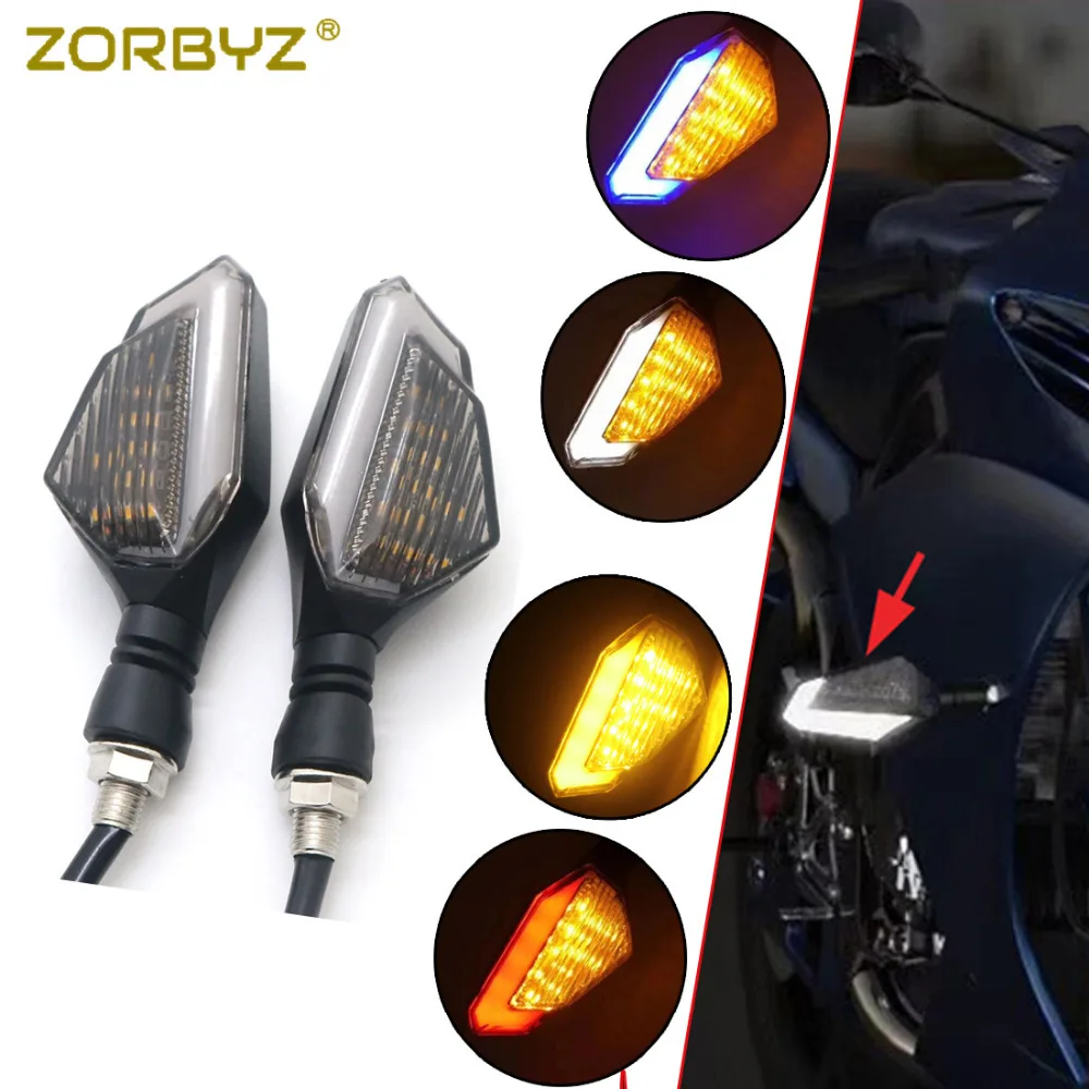 ZORBYZ Universal Motorcycle LED Turn Signal Daytime Lights Arrowhead