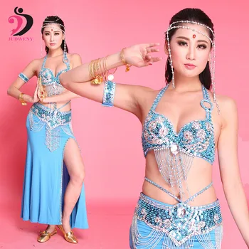 

Belly Dance Costume Set Skirts Bollywood Dance Costumes Gypsy Indian Dresses Sexy Costumes 6 Colors Handmade Samba Carnival