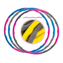 Съемный пенопластовый спортивный обруч многоцветный женский Пояс Упражнение для похудения кольцо для гимнастики круг уменьшить вес фитнес оборудования