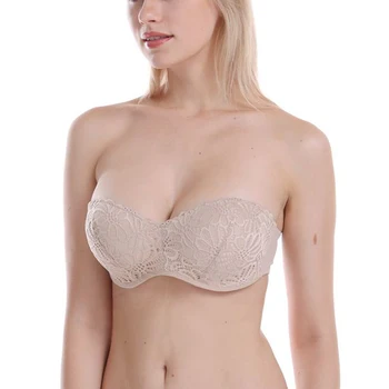 

Fashion One Piece Seamless Wedding Underwear Strapless Bra Invisible Slip-resistant Thin Cup Thickening Push Up Bras