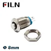 8mm mini metal push button switch on off momentary high head switch 3v 12v led illuminated  push button 1 no switch ► Photo 2/6