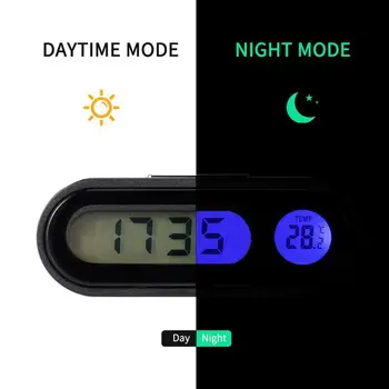 

Onever Auto Digital Clock Automobile Watch Automotive Car Thermometer Hygrometer Decoration Ornament In Car-Styling Mini Clock