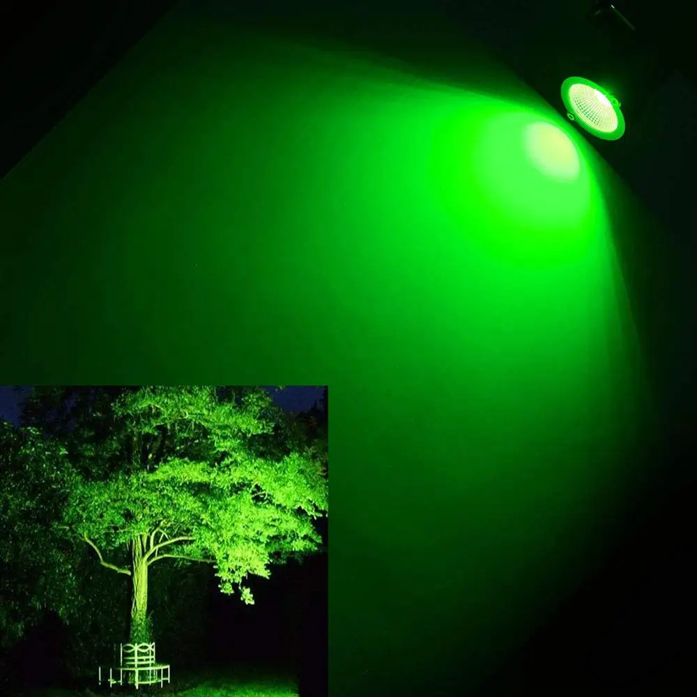 Уличный светодиодный светильник для сада, лужайки, 5 Вт, ландшафтный светильник, Спайк, водонепроницаемый, AC85-265V, DC12V, лампа, Точечный светильник, s RGB, с пультом дистанционного управления - Emitting Color: green(no controller)