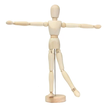 

12" artist wooden man mamikin mannequin sketch sketching lay figure