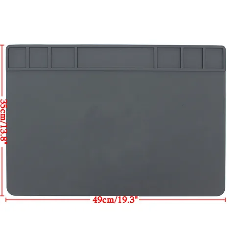 Resistente ao Calor da Manutenção da Esteira da Mesa da Almofada do Silicone da Isolação Telefone de Solda Térmica de 490x350x5mm para a Estação de Reparo do Computador do Telefone Plataforma Silicone Isolação de Solda Bga do da