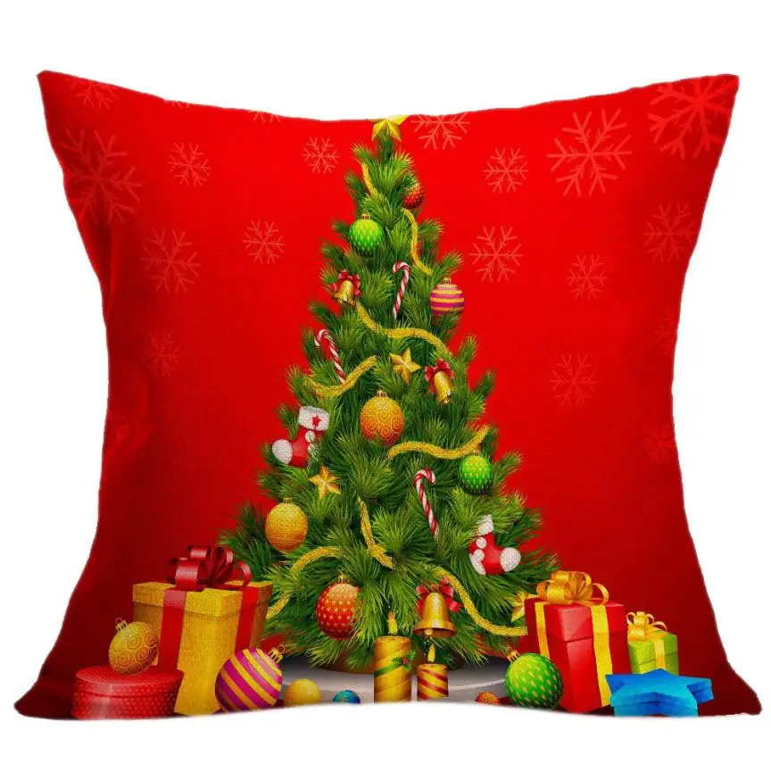 festive fashion soft red Christmas sofa bed home pillow