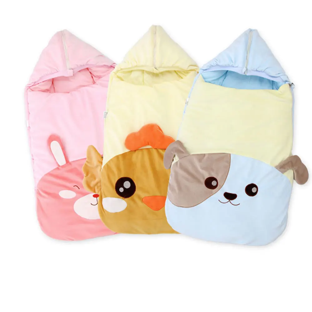 

Cartoon Baby Stroller Sleeping Bags Cotton Winter Baby Bedding Sleep Sack Warm Baby Wrap Warm Swaddle Thicken Envelope Sleepsack