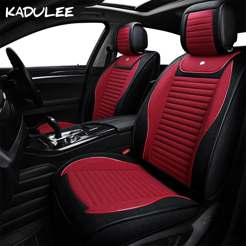 Kadulee мелкой дробленой льняной Универсальный Авто сиденья для citroen c5 c4 c3 Xsara Picasso Berlingo c elysee автомобильные аксессуары чехлы на сиденья