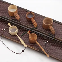 Винтажный бамбуковый фильтр для заварки чая, кухонный фильтр, сетчатый дуршлаг, ручная работа, новинка, креативный круглый кунг-фу, чайный подарок гаджеты