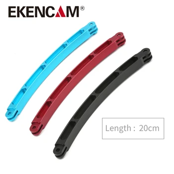 

EKENCAM Aluminum Alloy Extension Arm Mount Helmet Stick for GoPro Hero 6 5 4 3 Yi SJCAM SJ4000 Eken Sport Camera Gopro Accessory