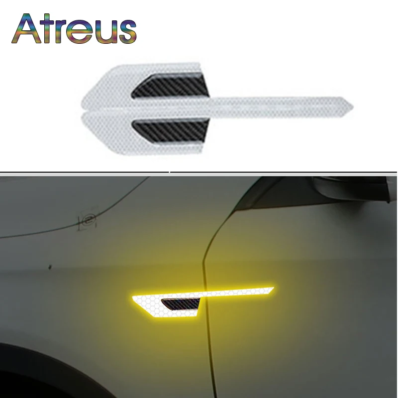 Atreus переднее крыло автомобиля углеродного волокна из углеродного волокна Стикеры для BMW F30 F10 E46 E39 E90 E60 F20 Mercedes W204 Audi A5 A6 C5 C6 A4 B7