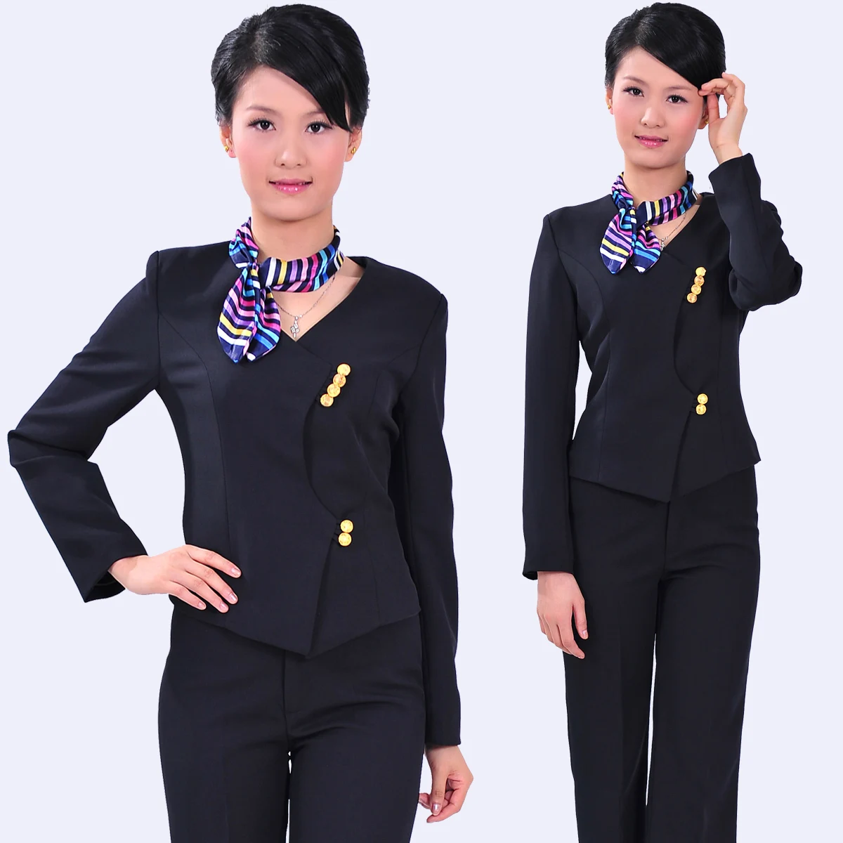 C93 work wear women's set front desk uniform autumn female work wear