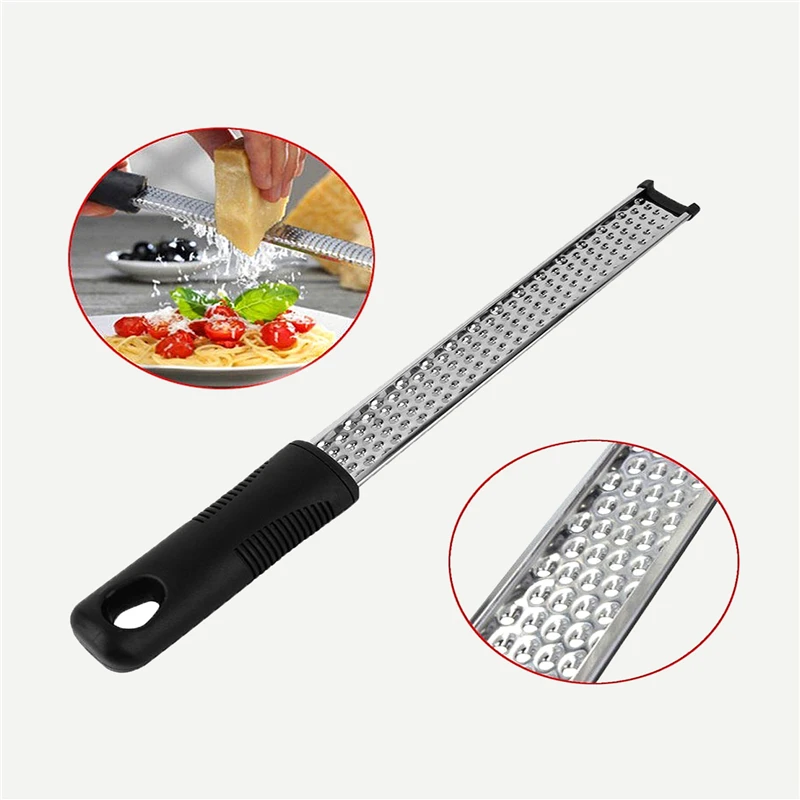 

HOHGIULIA 1Pcs Stainless Steel Cheese Grater Housewares Long Handle Grater Household Items Kitchen Tool Handheld Slicer N001