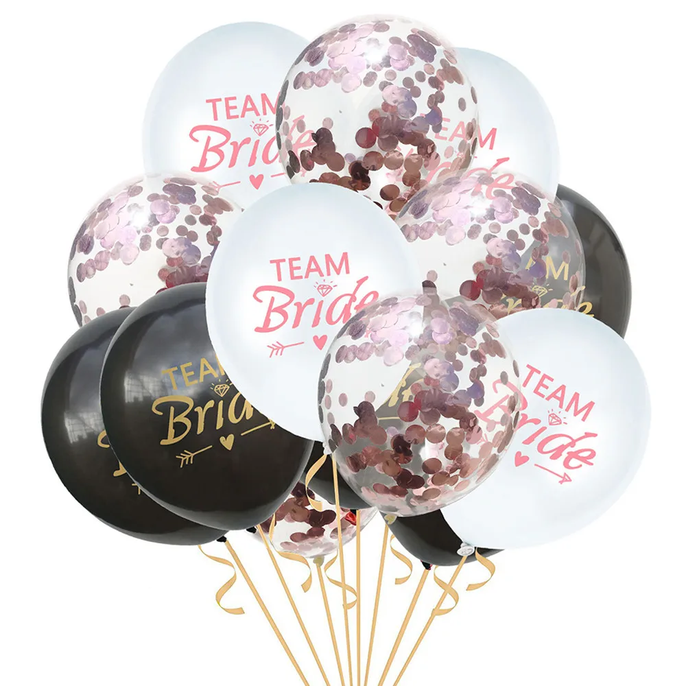 Wedding Party Bride To Be Latex Balloon Confetti Baloon Set Hen Night Bachelorette Party Decorations Team Bridal Shower PAT67 (6)