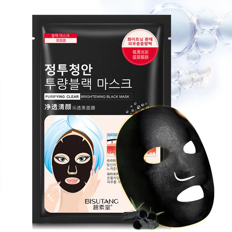 1 шт. полотенце для лица маска черная маска для лица черная маска mascaras faciales Корейская Тканевая маска
