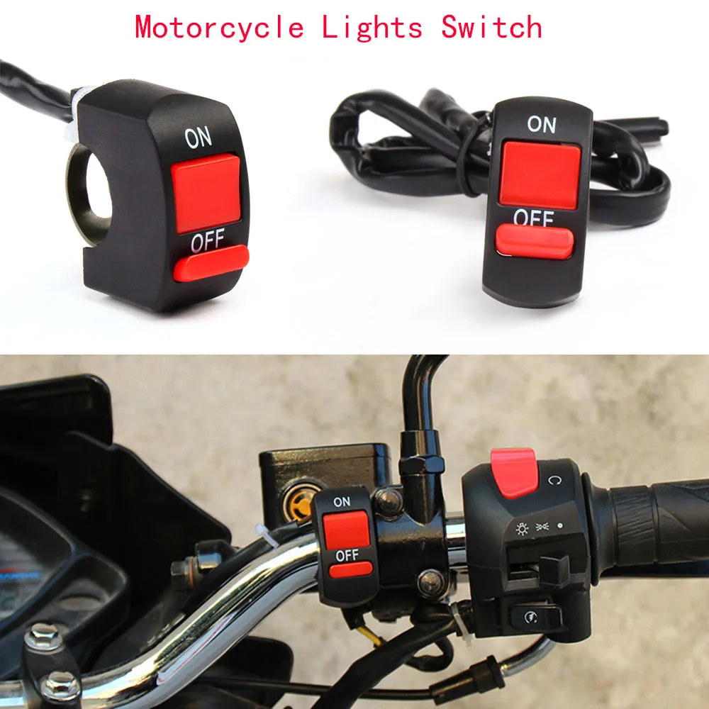 

ON/OFF Button Connector Push Button Switch Motor ATV Switches Handlebar Switches Motorbike Accessories