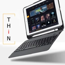 Чехол для iPad 9,7 ультра тонкий беспроводной Bluetooth чехол для клавиатуры для iPad 5/6/Air 2/Pro 9,7+ подарок