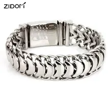 Нержавеющая Сталь Серебряный цвет для мужчин панк стиль Дракон Текстура браслет Мода 22 см длинная цепочка и звенья браслеты для мужчин s Ювелирные изделия Подарки