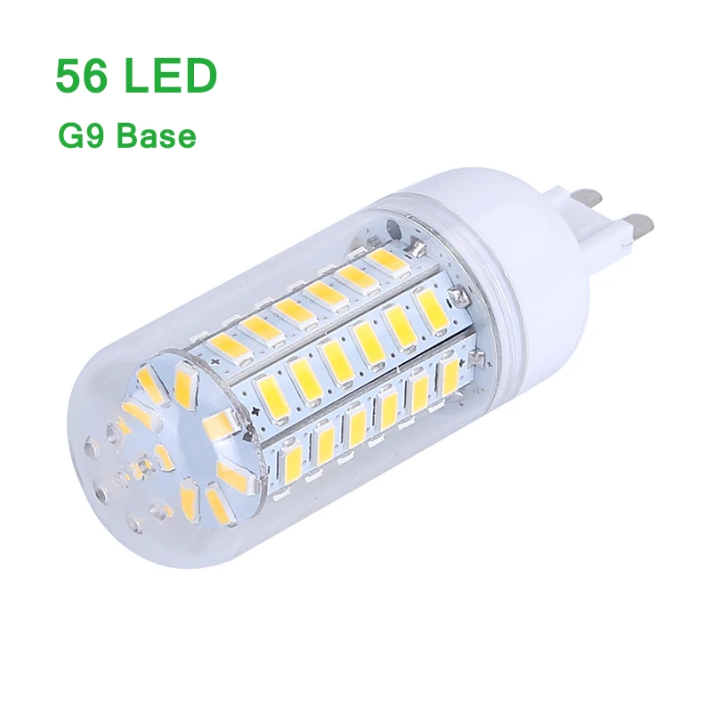 Ультра яркая SMD5730 E27 E14 G9 Светодиодная лампа 7 12 15 18 20 Вт 220 в 360 градусов кукурузная