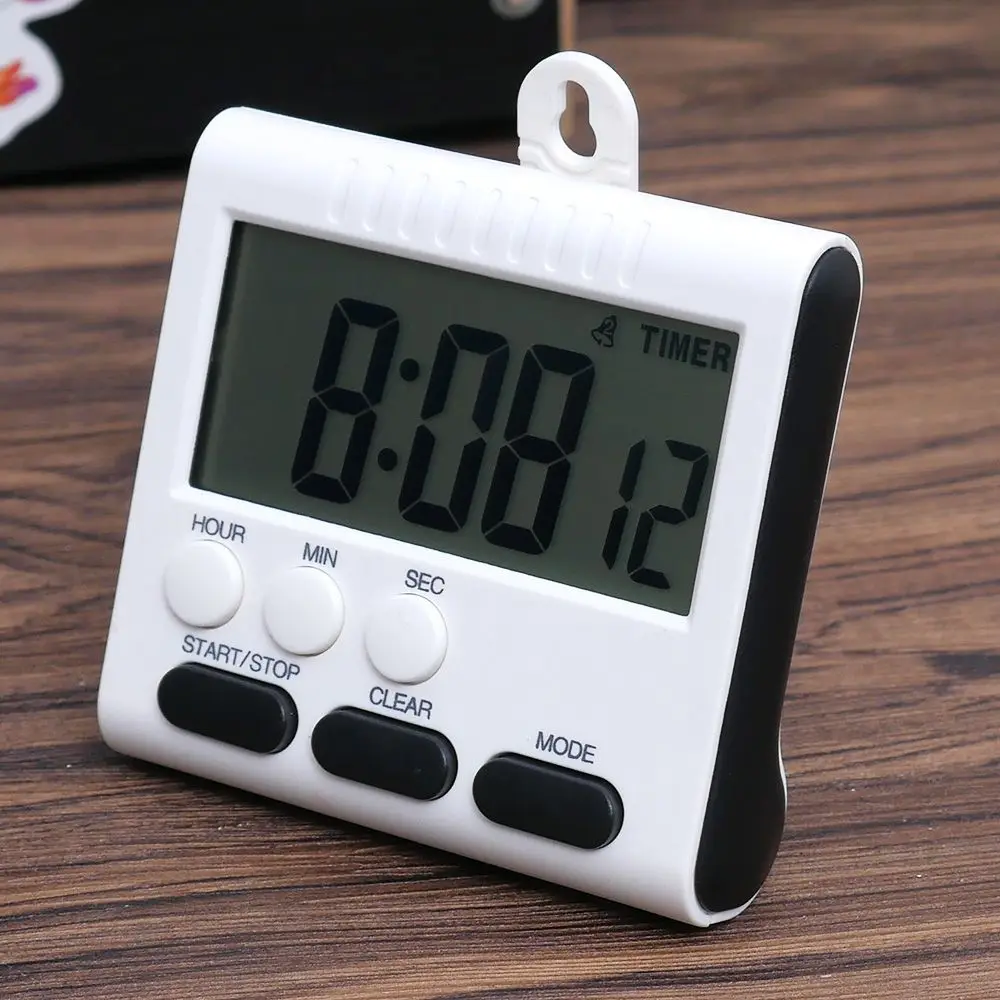 

universal Digital Timer Count-Down Up Clock Loud Electronic Magnetic Large LCD Clock Alarm 24 Hours for Kitchen Cooking Matches