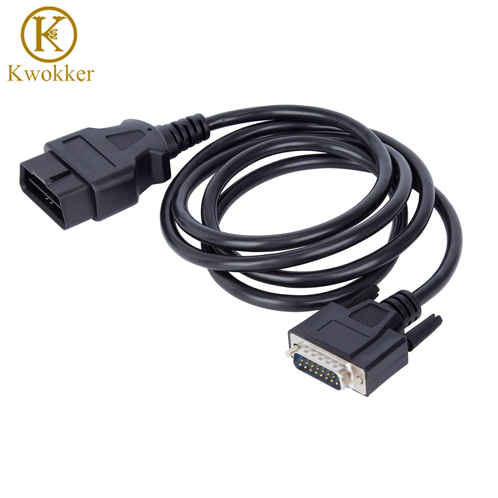 Кабель удлинитель KWOKKER 5 футов 16 контактов OBD2 штекер кабель DB9 VGA для диагностики