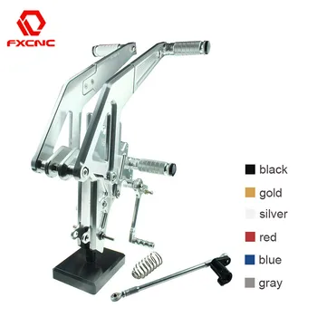 

For Kawasaki ER6F ER6N ER-6F ER6 F/N ER 6N 2012-2014 Aluminum Adjustable Motorcycle Rearset Rear Set Foot Pegs Pedal Footrest