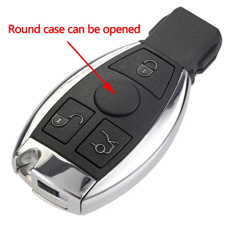 

3 Buttons Remote Auto Car Key Shell For Mercedes Benz year 2000+ NEC&BGA Control 433MHz Key Replacement Without Logo D20