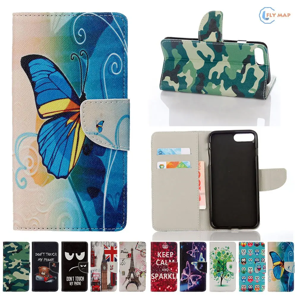 Goedkoop Coque Voor Apple iPhone 7 4.7 #039; #039;Retro Portemonnee Kaartslot Flip Case Mobiele Telefoon Lederen Cover Apple iPhone 7 Plus 5.5 #039; #039; Silicon