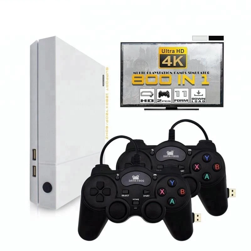 HD игровая консоль 64 бит Поддержка 4K выход для HDMI ТВ Встроенный 800 игр PS1/G. B. A. Ретро
