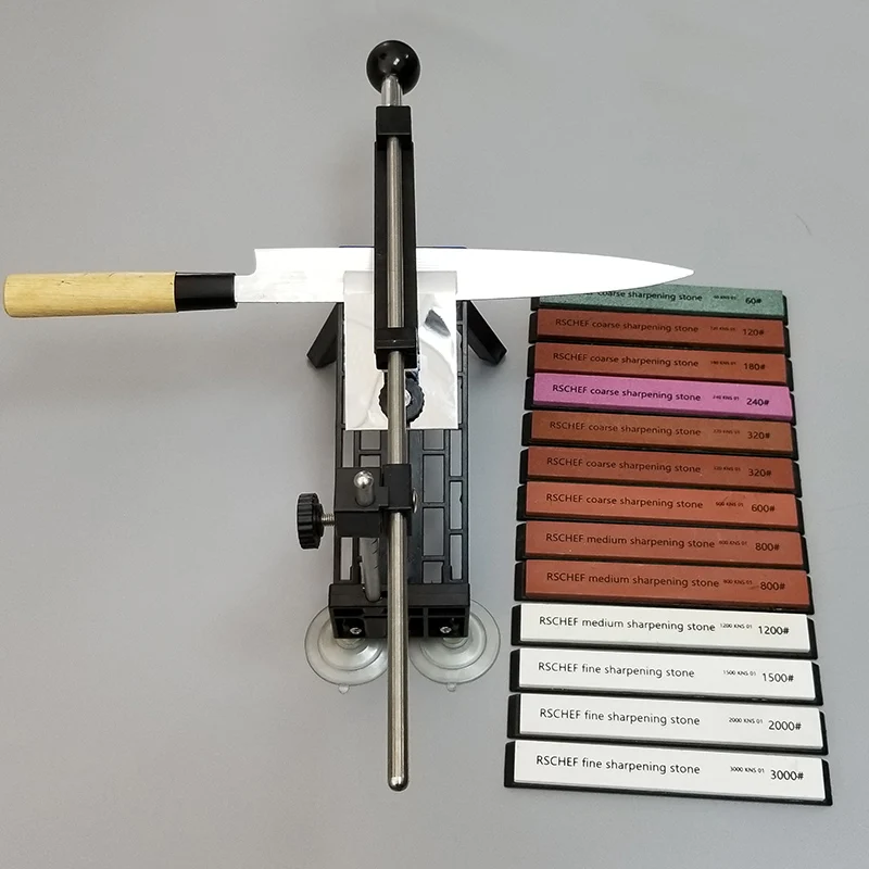 Точилка Профессиональный кухонный нож фиксированный угол с несколькими высококачественными камнями точильный камень шлифовальный камень