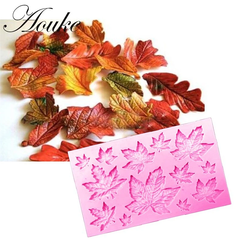 

Maple Leaf Shape Silicone Cake Mold,Kitchen Baking Mold For Chocolate Pastry Candy,Bakeware Fondant Decorating Tools Accessories