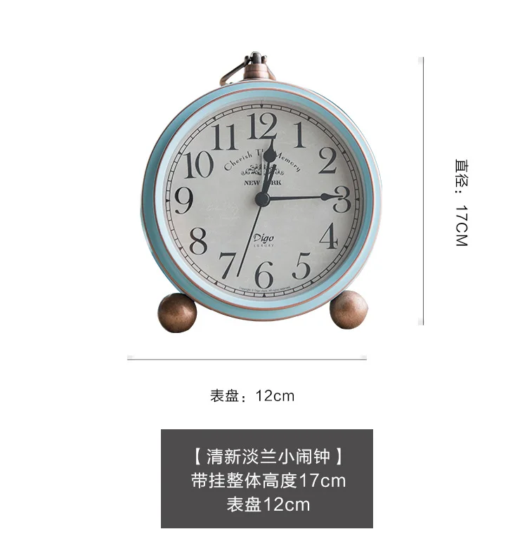 Простые средиземноморские бесшумные электронные часы ретро скандинавский будильник Wecker дома Спальня украшение указатель для детей