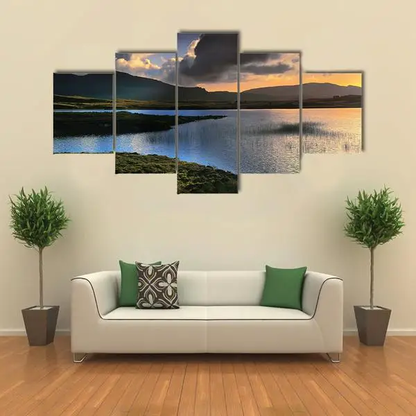 5 Pcs/set Framed Landscape The Isle of Skye In Scotland Canvas Print Painting Modern Abstract Earth Wall Art Home Decor | Дом и сад