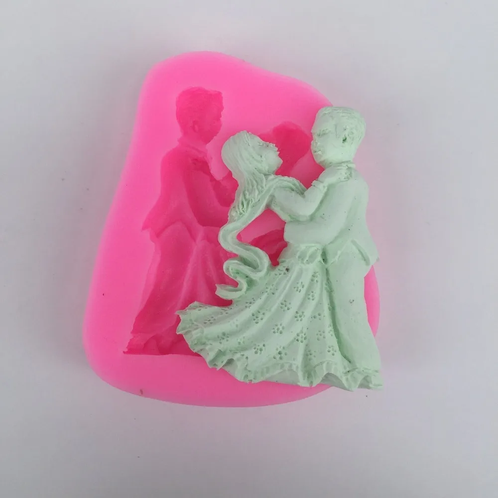 Bride and Groom Shaped Silicone Cake Mold Wedding Chocolate Mold Sugar