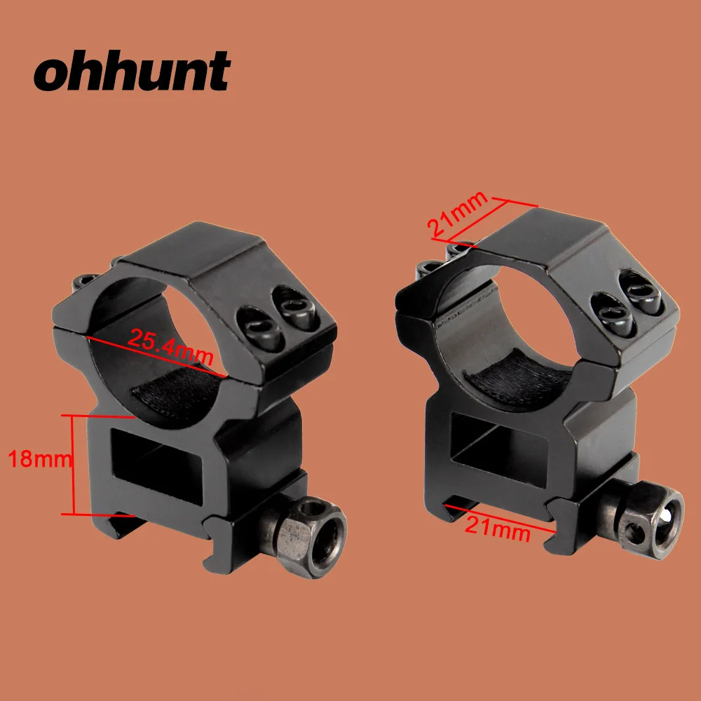 Ohhunt 25 4 мм 1 &quotкольца 2 шт. охотничий прицел высокопрофильные Монтажные кольца