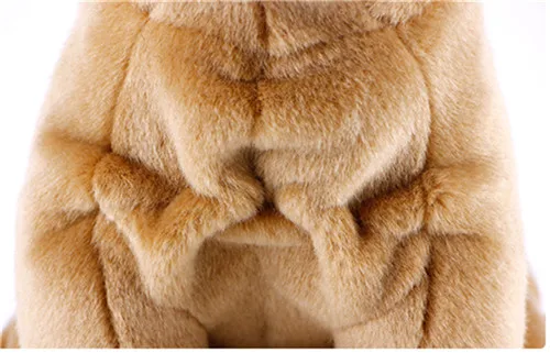 Fancytrader Realistic Plush Shar Pei Dog Toys Simulated Dogs Animal Doll Kids Gift Home Decoration Very Rare Item (10)