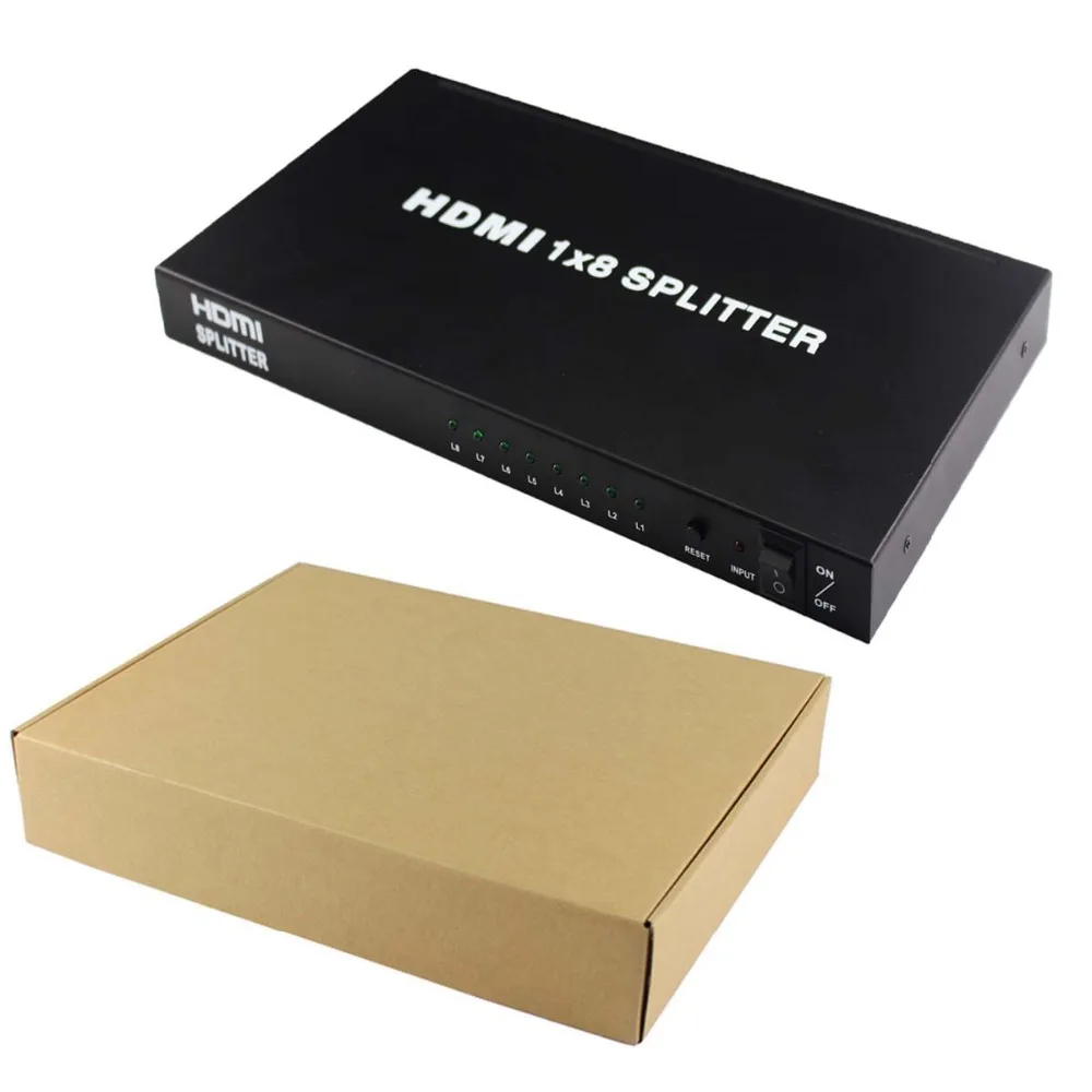 HDMI 1.3 Version 1x8 HDMI Splitter Bi-directional 1 in 8 out Switch HDCP Amplifier Full 3D 1080p HDTV 4Kx2K for PS3 DVD Xbox TX HDMI 1.3 Version 1x8 HDMI Splitter Bi-directional 1 in 8 out Switch HDCP Amplifier Full 3D 1080p HDTV 4Kx2K for PS3 DVD Xbox TX
