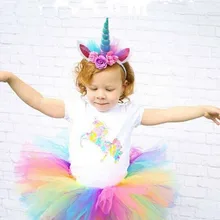 

Unicorn headband Europe and the United States selling children birthday party headdress creative gauze popular hair accessories