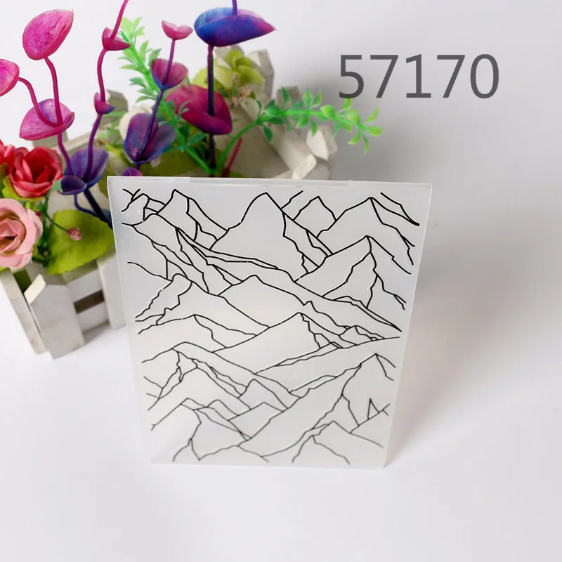 Изготовление бумажных открыток шаблон Пластиковый фотоальбом печать для скрапбукинга пищевой помадкой форма для украшения торта тиснение папка ручной работы - Цвет: 57170