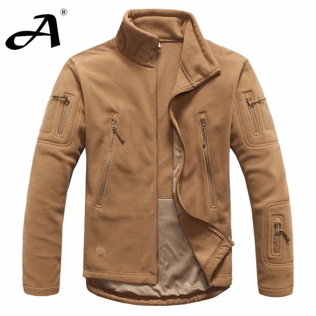 Winter military style fleece army jacket
