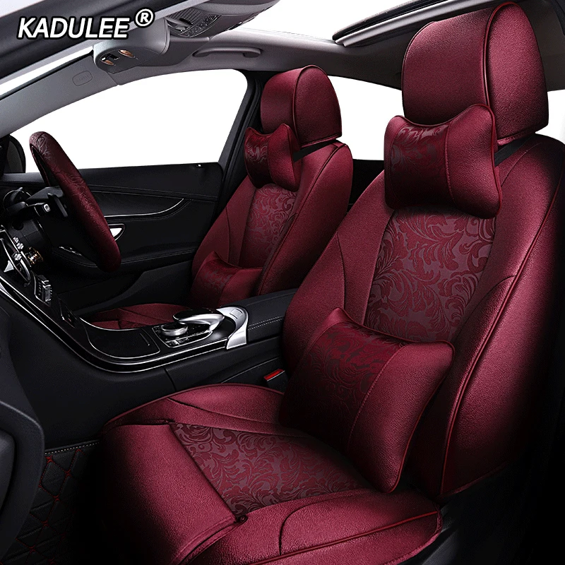 

KADULEE Make Custom fabric car seat cover For Chrysler 300C PT Cruiser Grand Voager Sebring Automobiles Seat Covers car seats