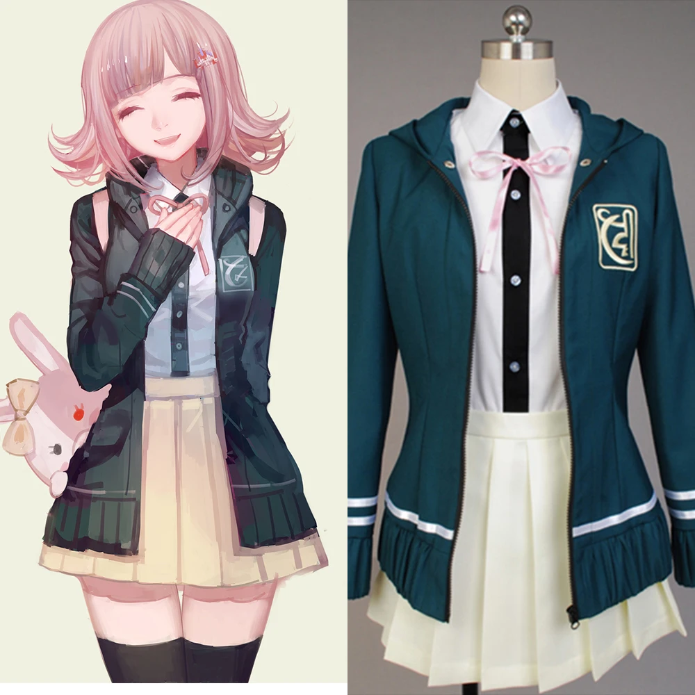 Горячая аниме супер DanganRonpa Chiaki Nanami косплей костюм платье для взрослых женщин девочек Униформа Хэллоуин Карнавал косплей костюм