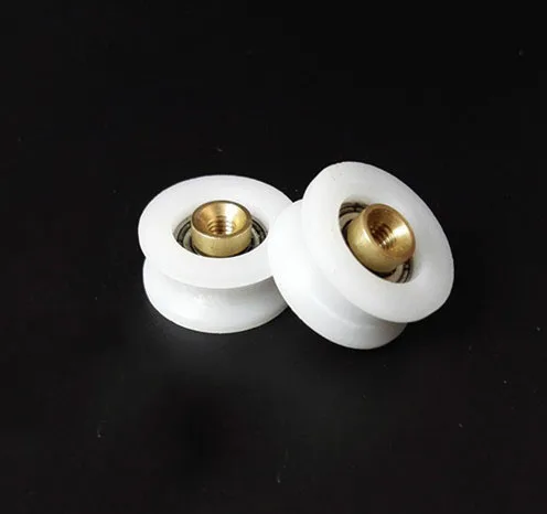 10 шт./лот U Форма Diameter 20MM 22 мм 23 для душевой кабины нейлон колесо с желобчатым