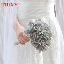 TRiXY A14 Дешевые Продвижение невесты Свадебный букет серый романтический свадебный букет цветы свадебные аксессуары для невест
