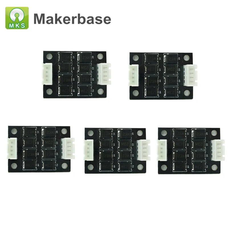 

5PCS 3D Printer Parts MKS Smoother New Addon Module TL-Smoother for Stepper Motor Drivers MKS SBASE Anet A8 A6 Ender