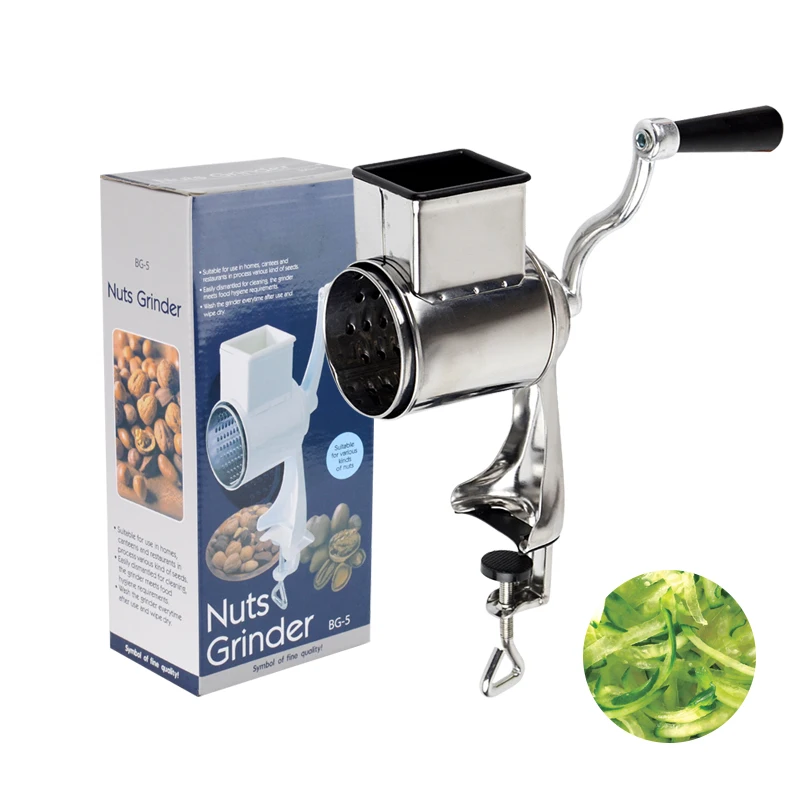 1Set Vegetable Fruit Shredder Slicer Stainless Steel Rotary Cheese