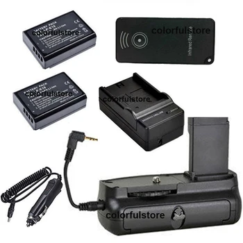 

Battery Handle Grip Vertical Shutter For Canon EOS 1200D 1100D Rebel T5 T3 Kiss X70 X50 Camera+IR Remote+2 x LP-E10+ Car Charger