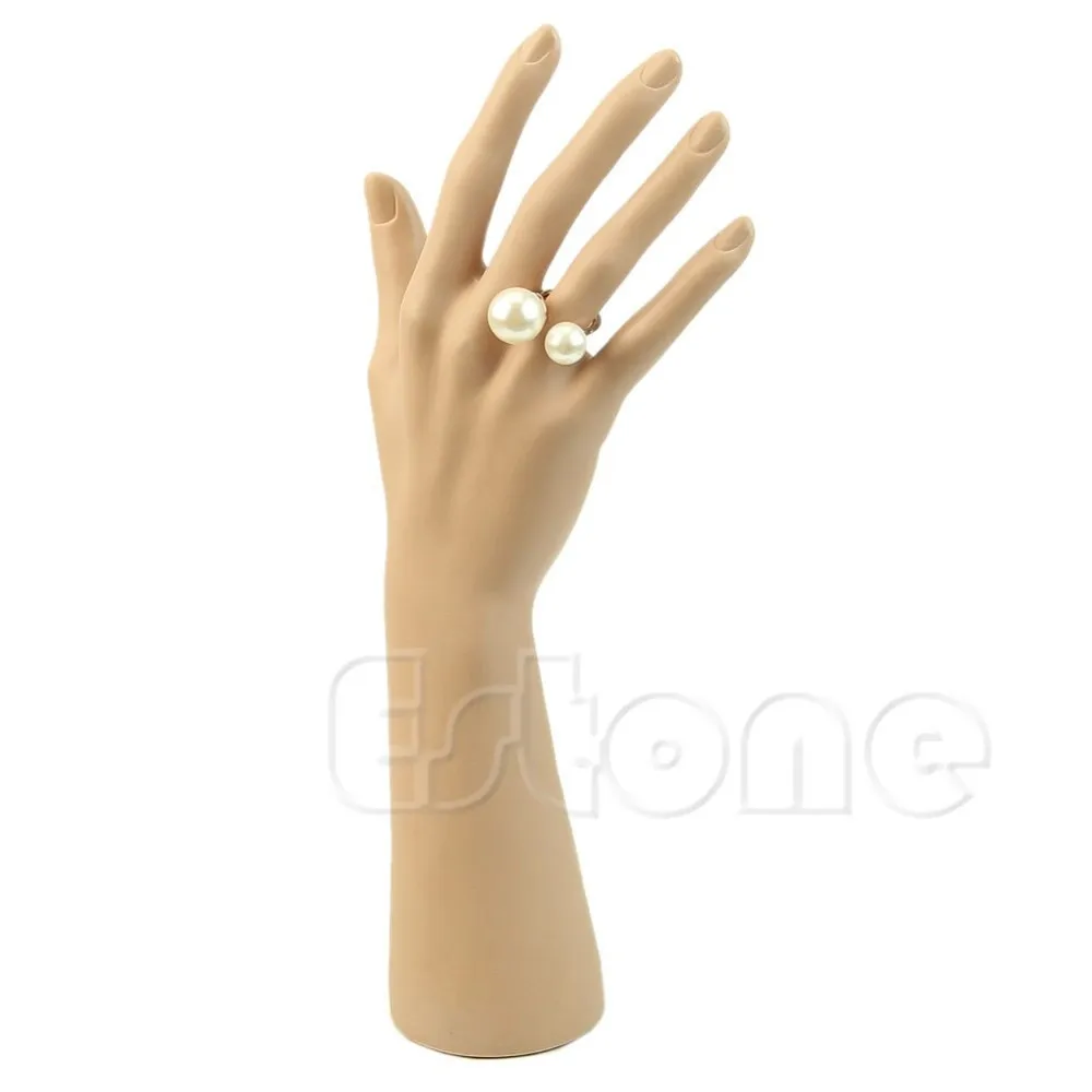 Силиконовые женские руки манекен дизайн ногтей поддельные модели часы кольцо браслет перчатки Манекен ручной Стенд Дисплей