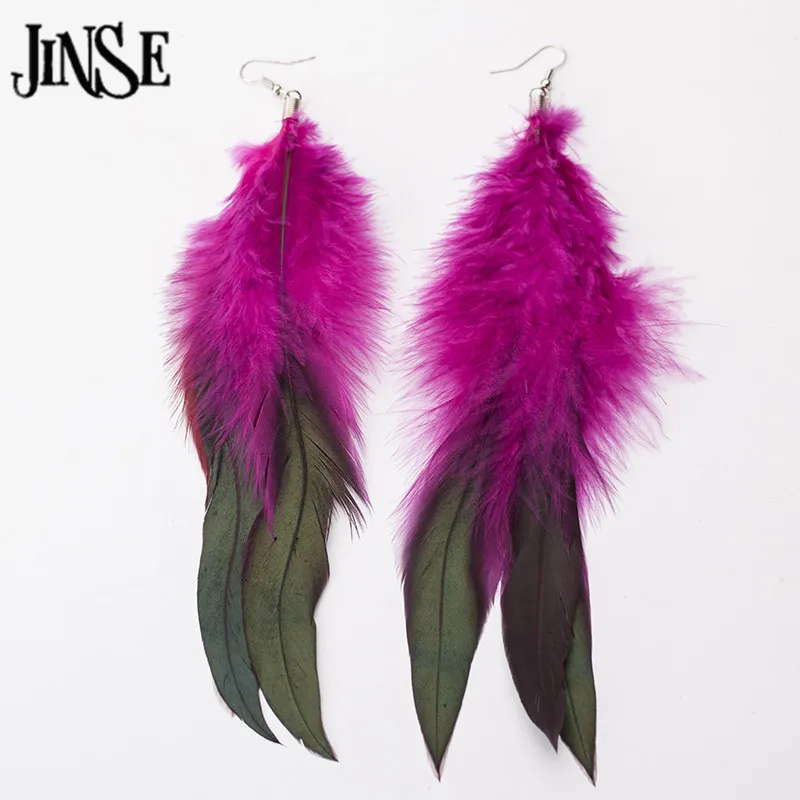 

JINSE ES Women Earrings Fashion 2016 New Colorful Vintage Luxury Long Earrings Bijoux Brincos Jewelry