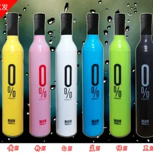 Высококачественные дизайнерские персонализированные прозрачные зонты от дождя! милый и компактный ручной 3 складной зонт в виде бутылки вина& Paraguas для продажи